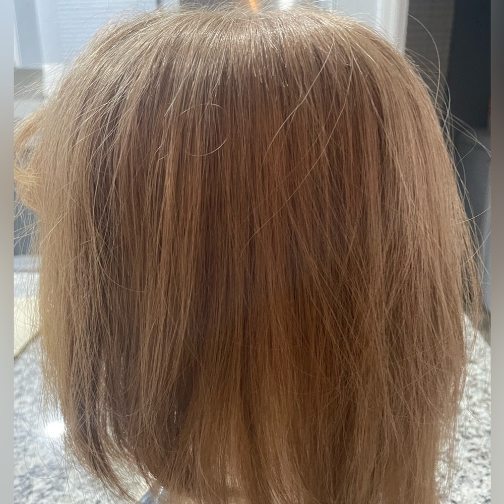 Human hair topper.  Pre owned.